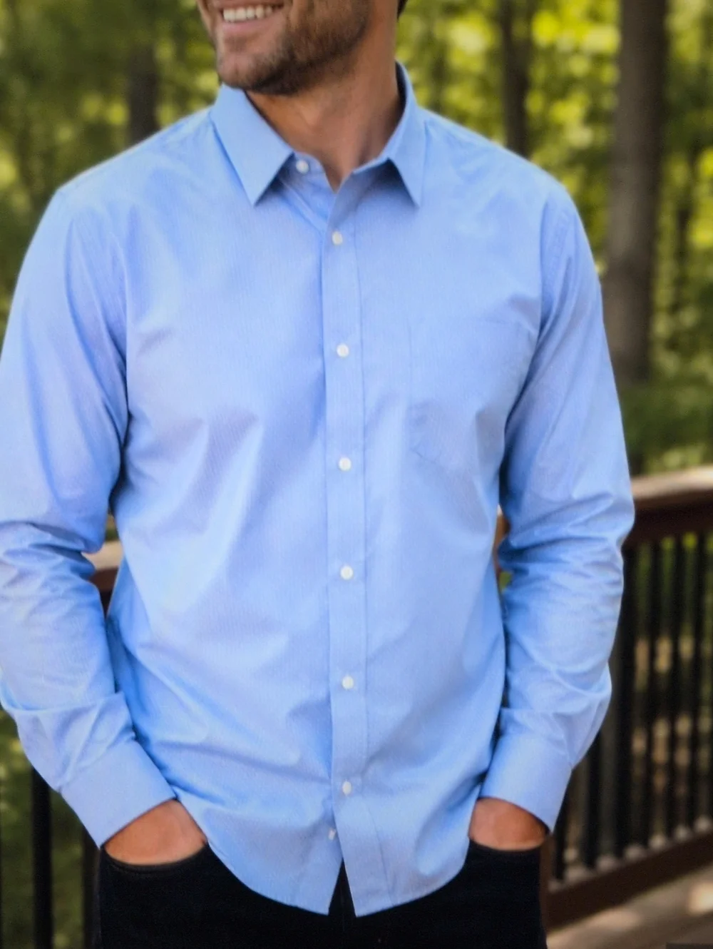 Banana Republic NWT Men's No Iron Dress Shirt Slim Fit
